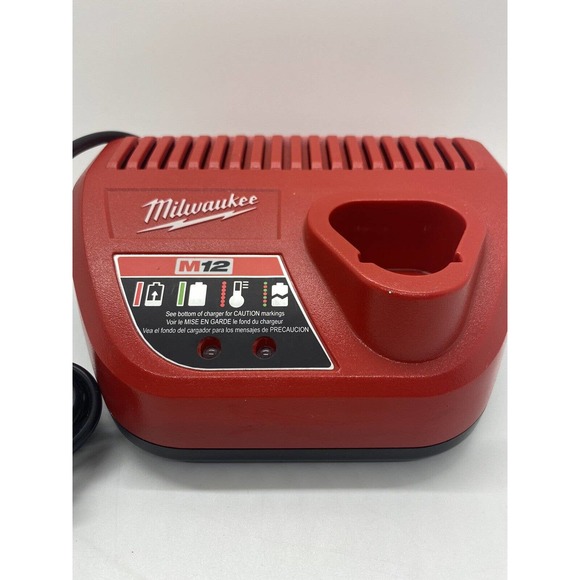 Milwaukee 48-59-2401 M12 12V 12 Volt Lithium Ion Battery Charger Genuine OEM - Picture 2 of 10